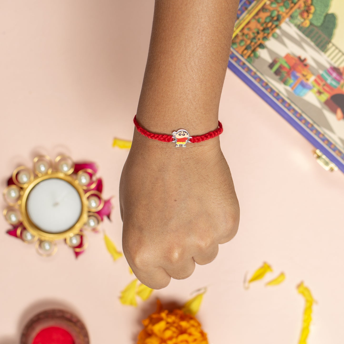 Chota Dost-Shinchain Silver Rakhi For Kids