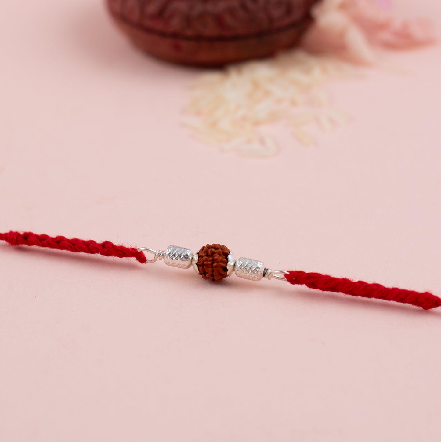 Classic Rudraksh With Silver Beads