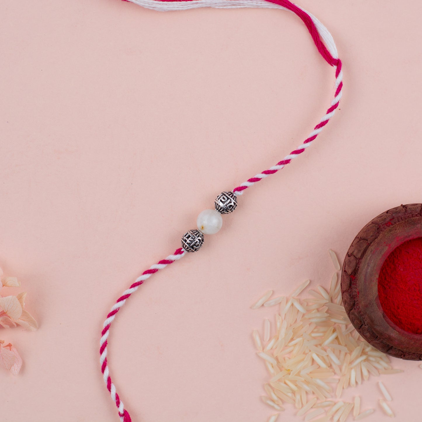 Star Brother Crystal Silver Rakhi