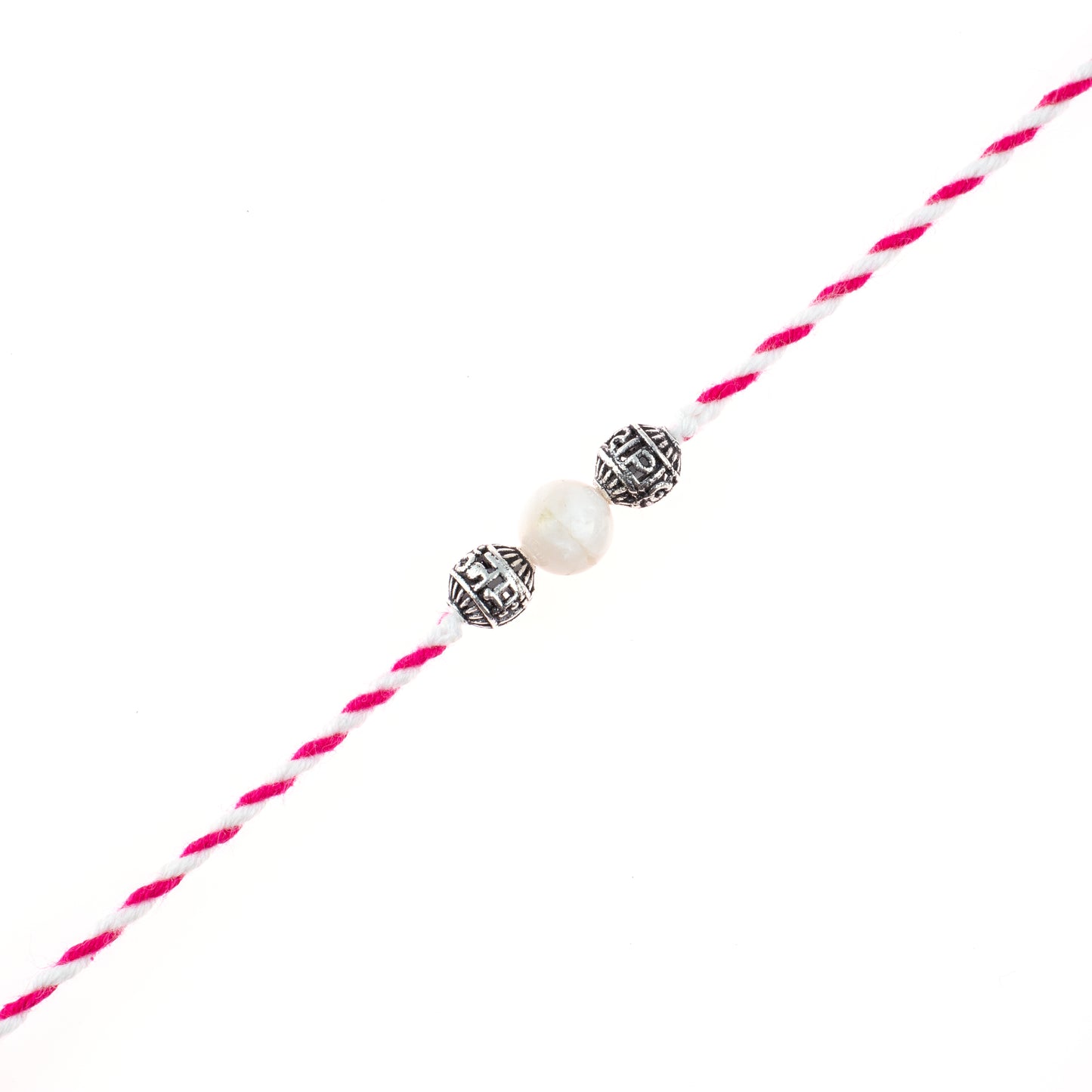 Star Brother Crystal Silver Rakhi