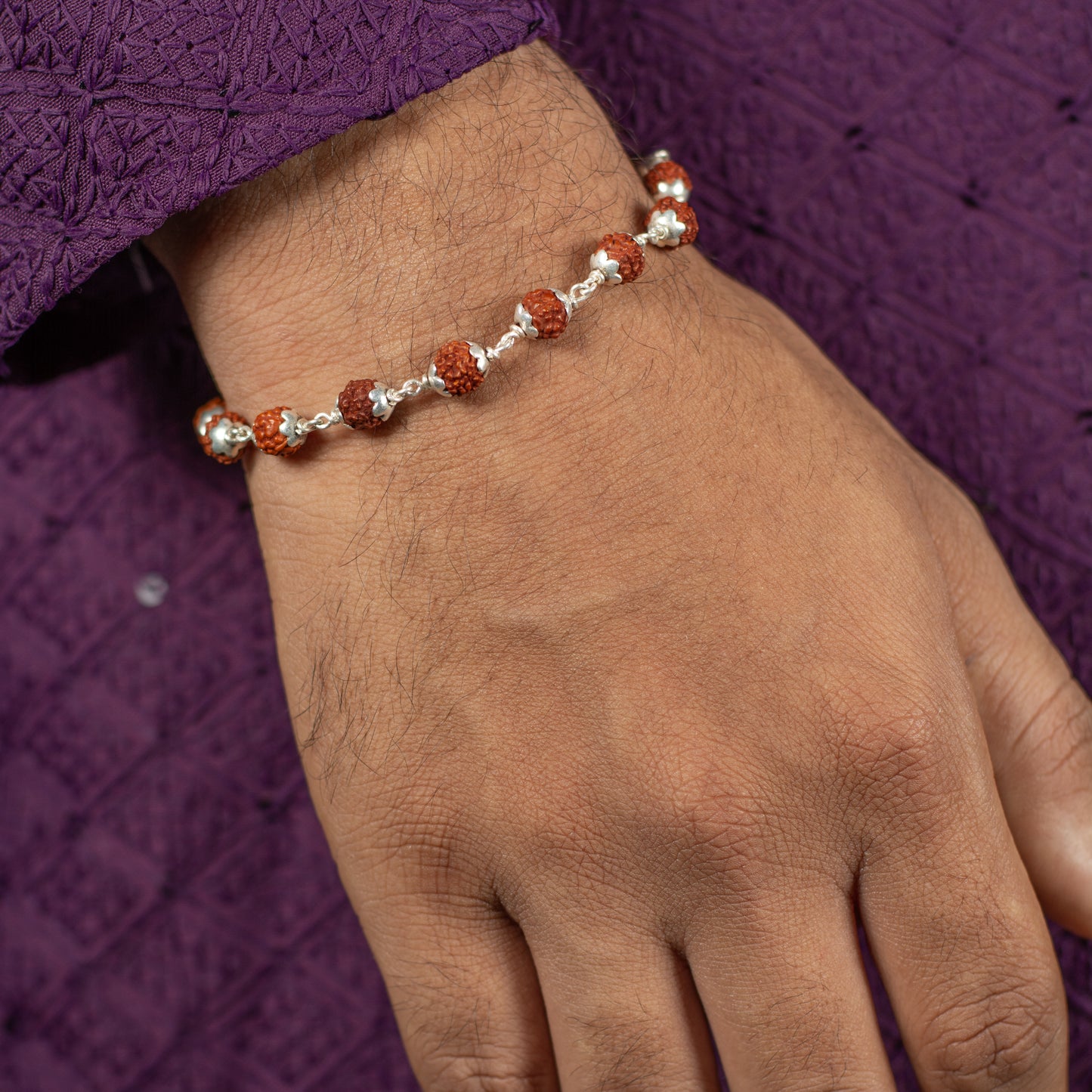 Rudraksha Divine Harmony Rakhi Bracelet