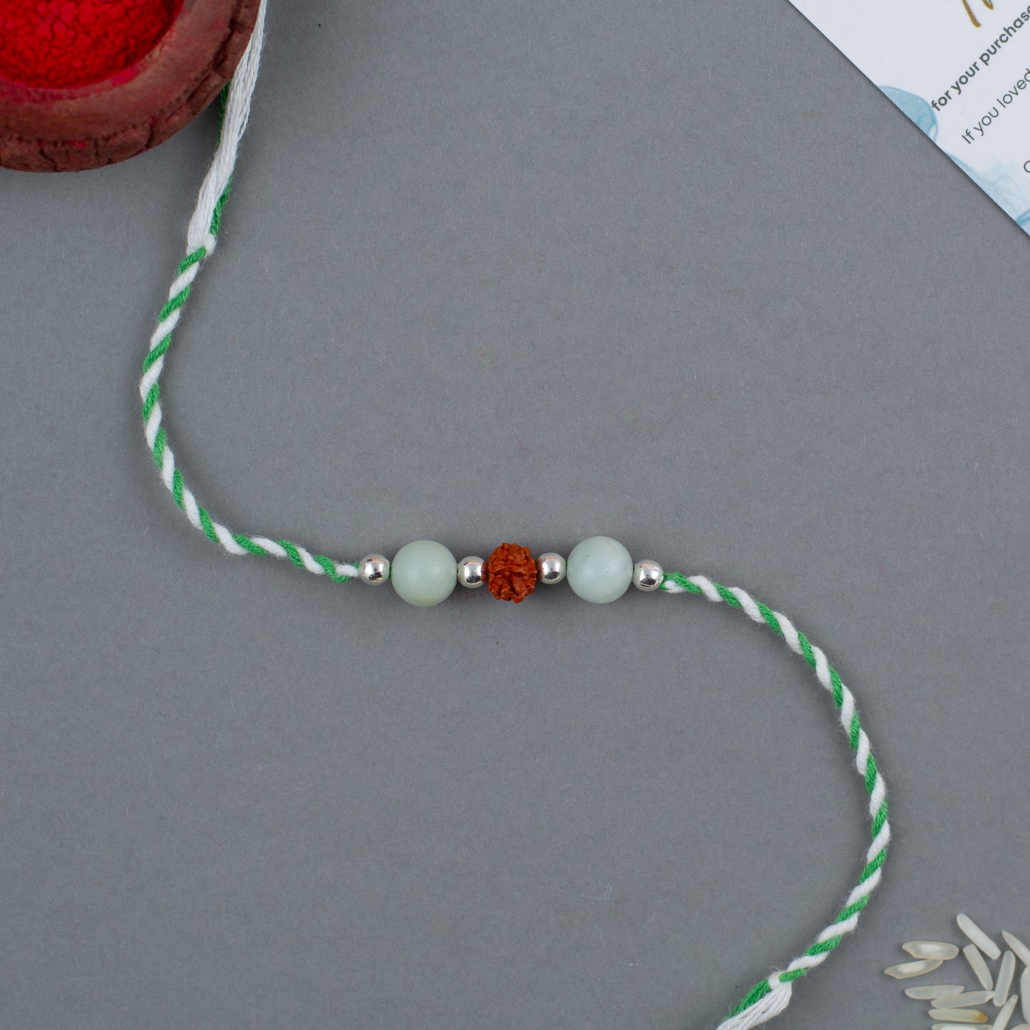 Kind Vibes Crystal Silver Rakhi