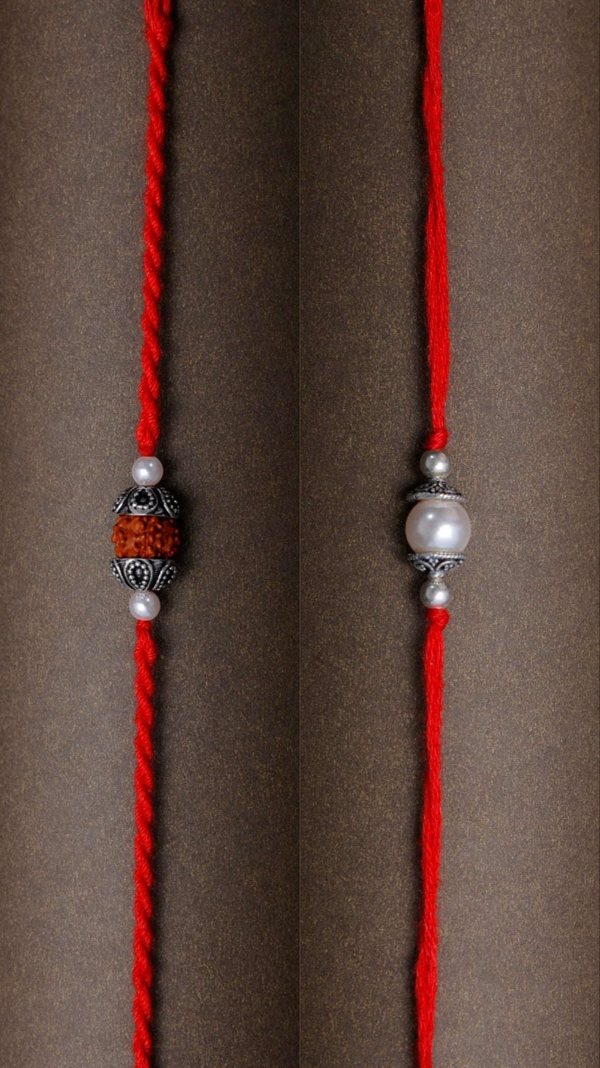 Divine Connection Silver Couple Rakhi (2 Rakhi)