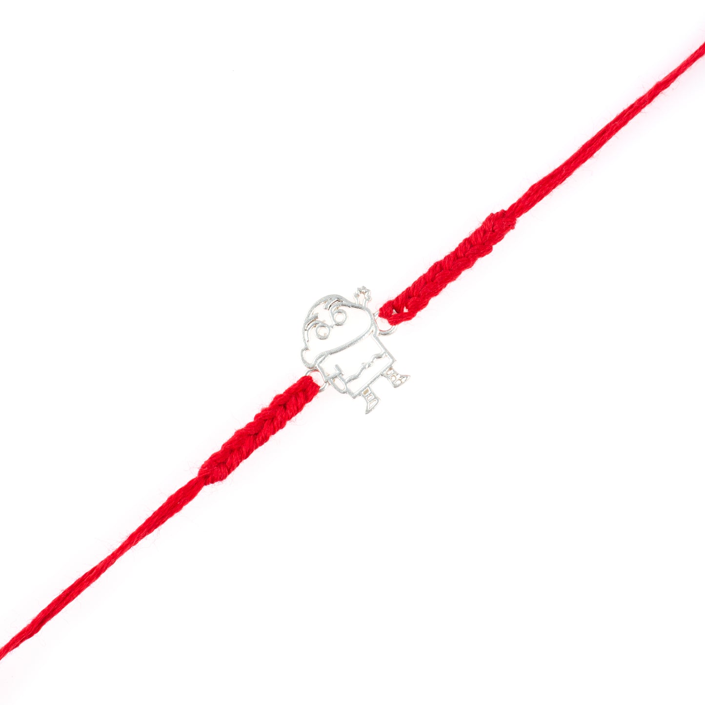 Adorable Cartoon Character Rakhi with Red Thread