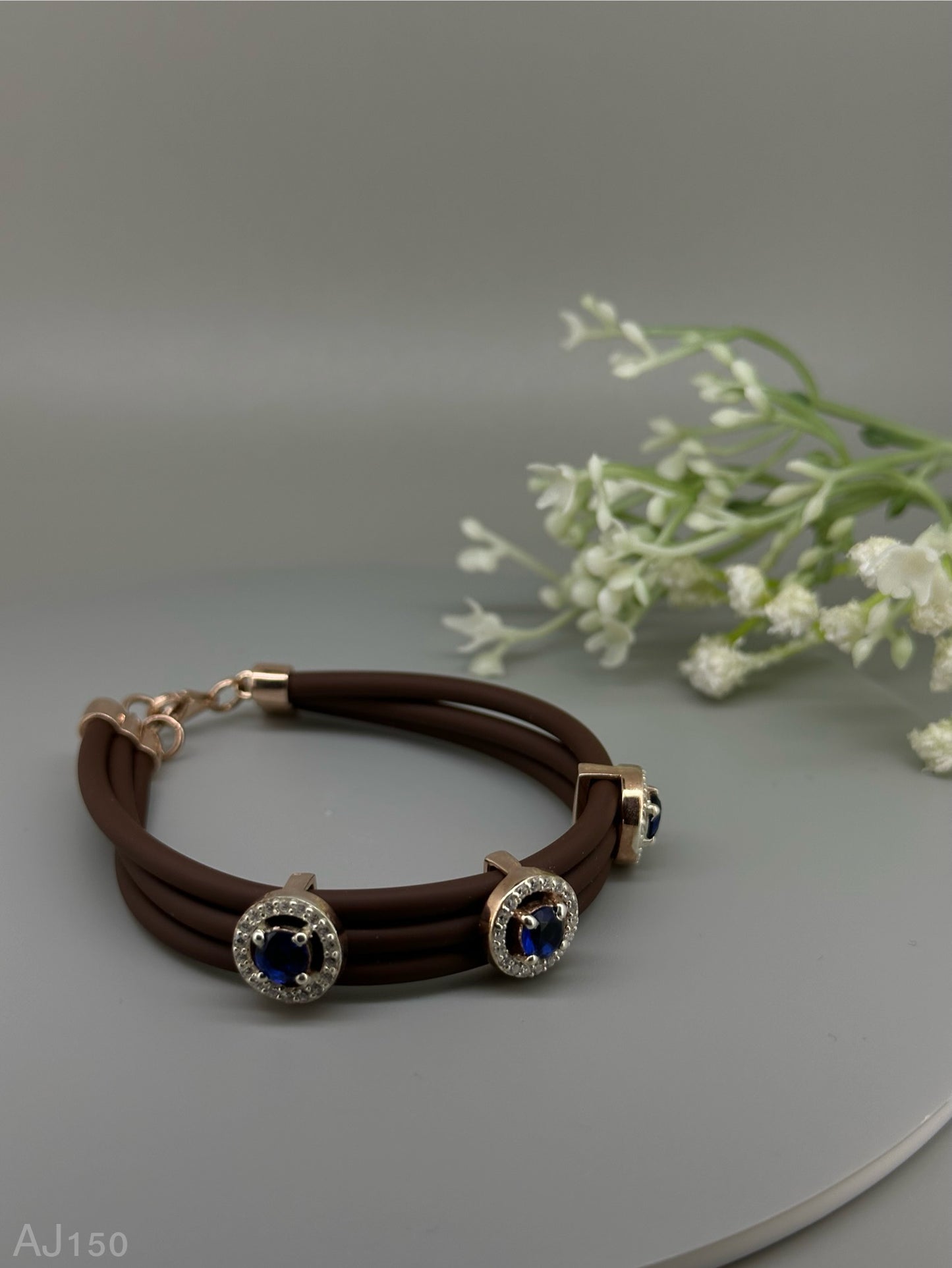 Rosy Radiance Silver Bracelet