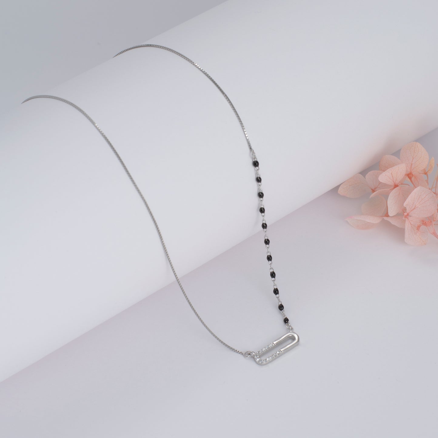 Elegant Silver Mangal sutra