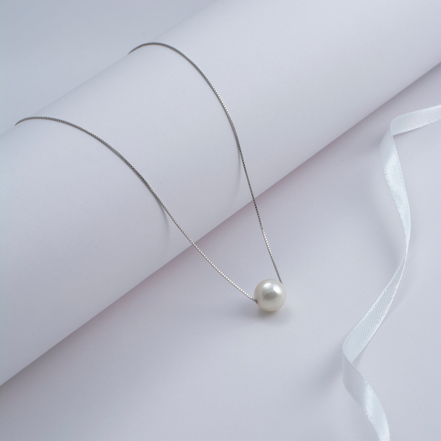 Single Pearl Chain Pendant