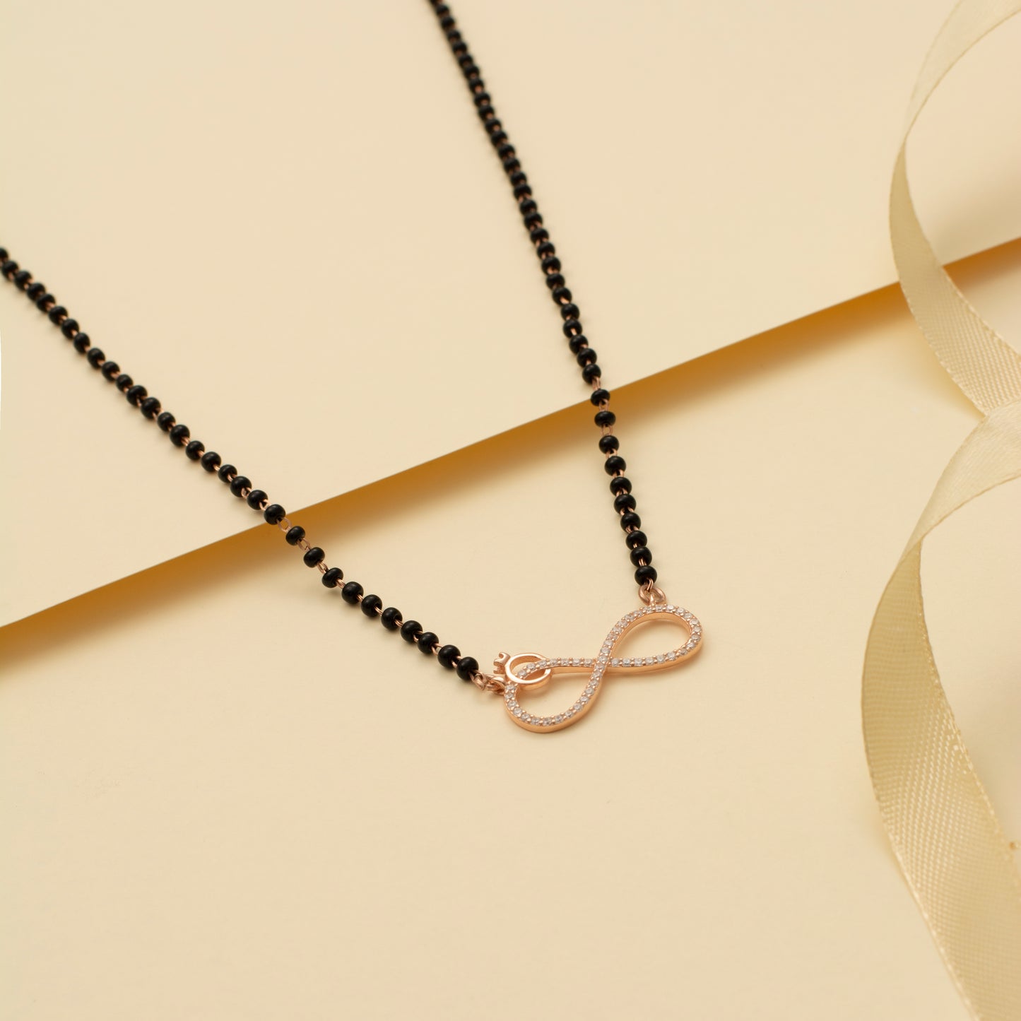 Diamond-Accented Infinity Mangal Sutra