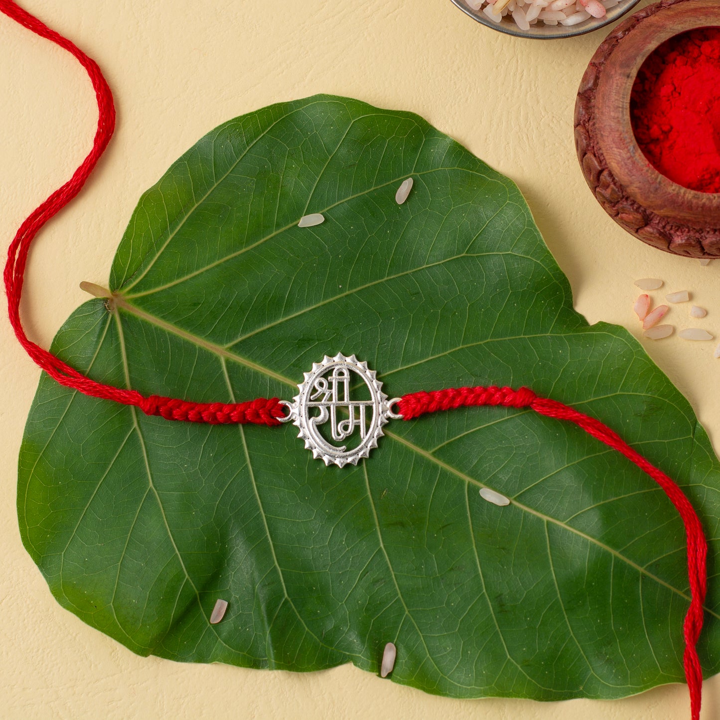 Shree Ram Symbol Red Rakhi