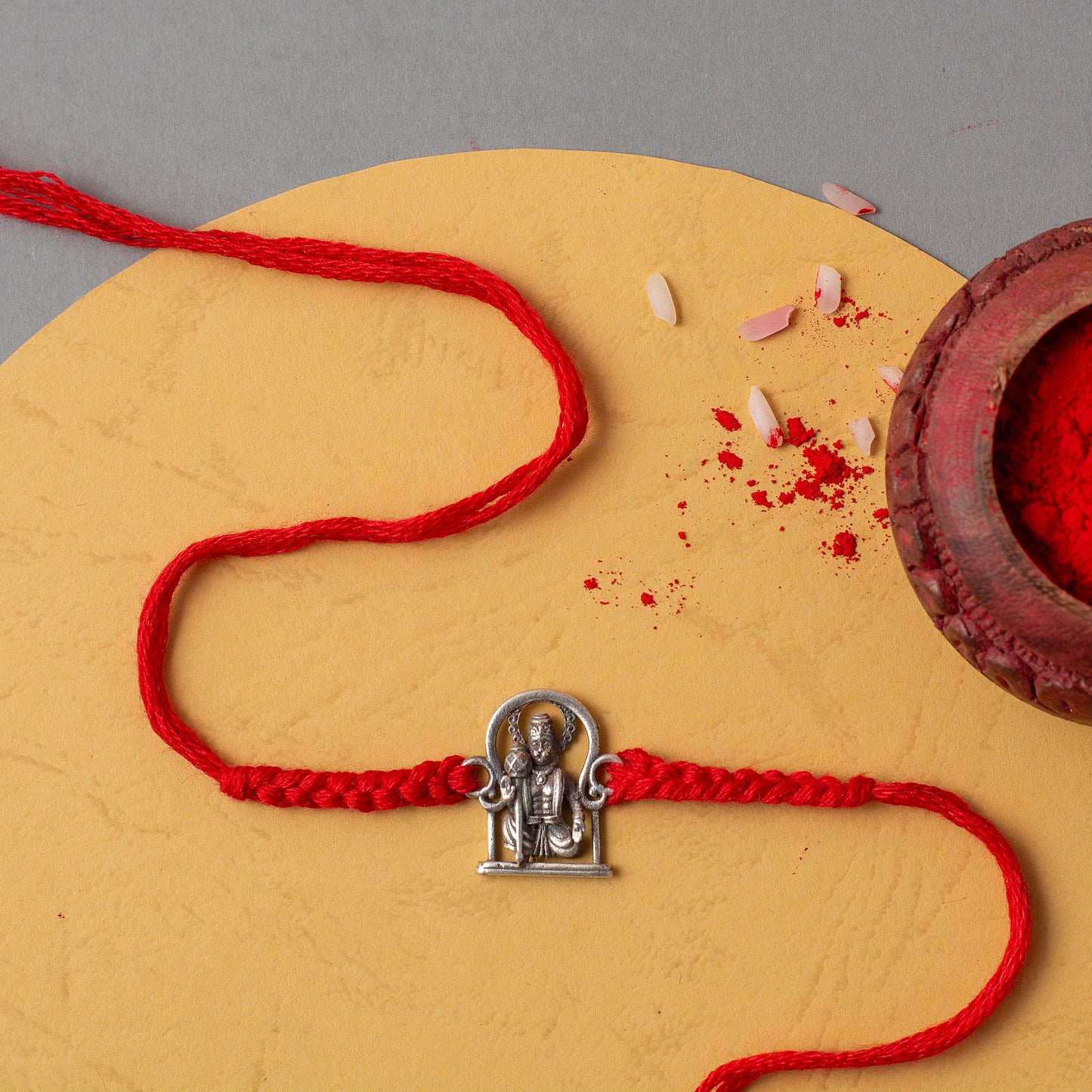 Divine Hanuman Ji Rakhi with Red Thread