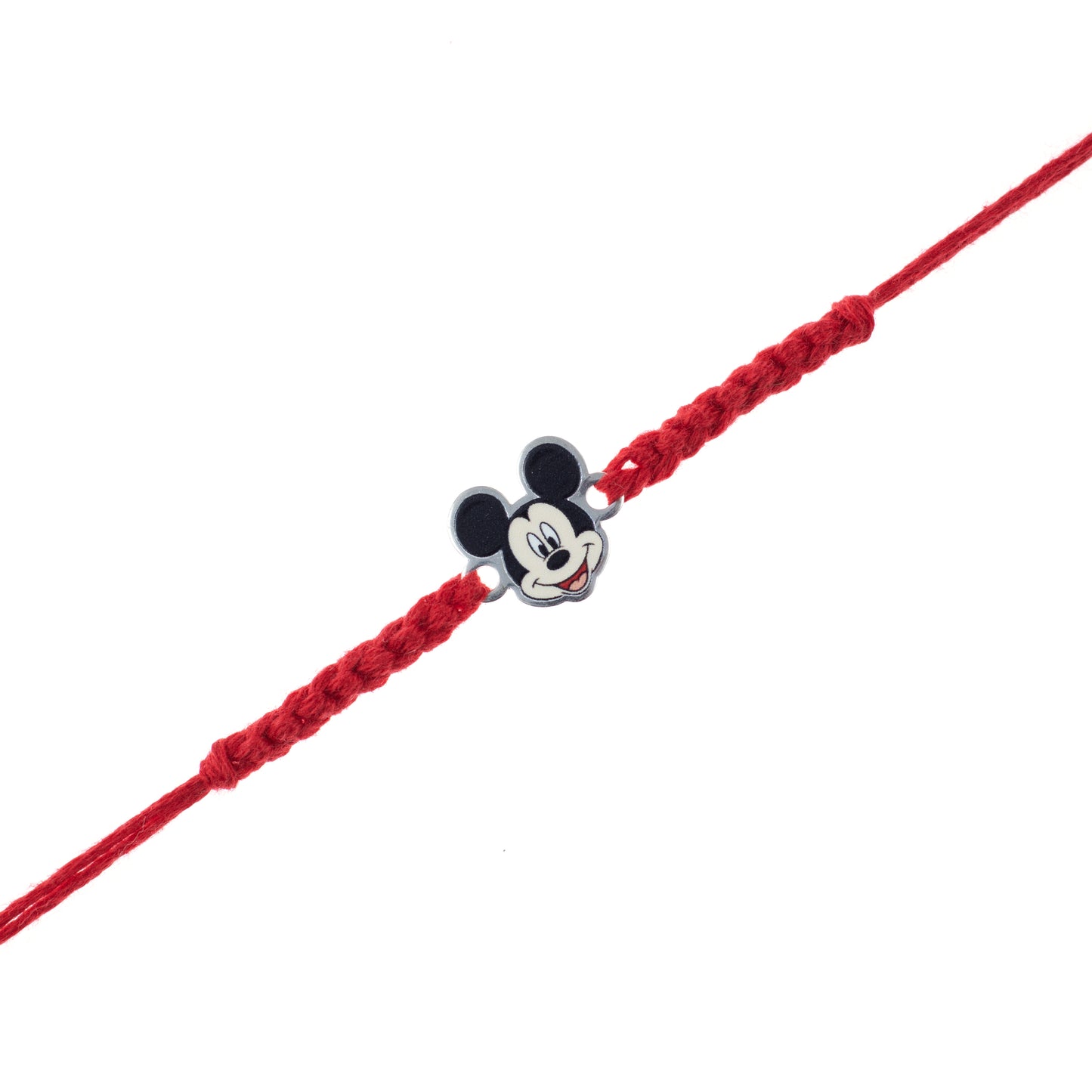 Micky Mouse Silver Rakhi For Kids