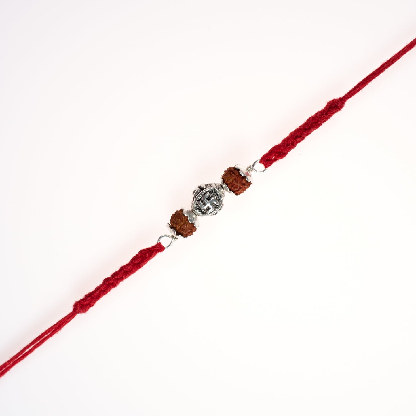 Silver Subh Swastik Rakhi