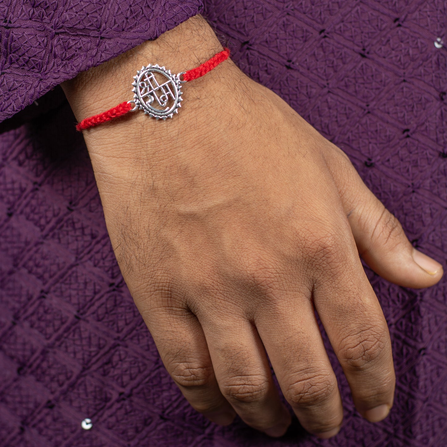 Shree Ram Symbol Red Rakhi