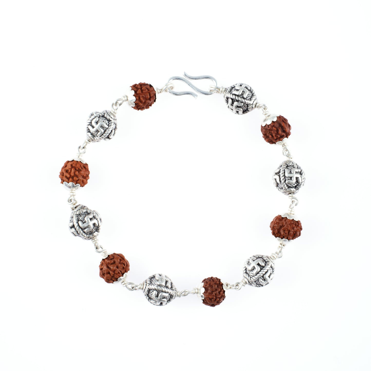 Elegant Rudraksha Rakhi Bracelet
