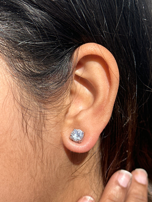 925 Silver Solitaire Stud