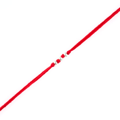 Simple Bead Rakhi with Red Thread