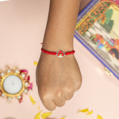 Angry Bird Silver Rakhi For Kids