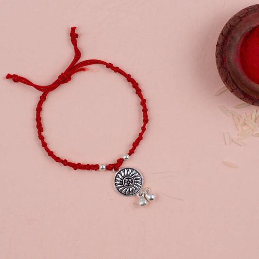 Silver Sunshine Bhabhi Rakhi