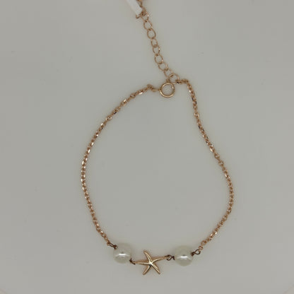 Star Pearl Rose Gold Bracelet