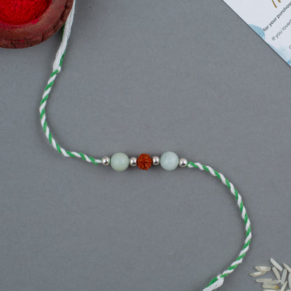 Kind Vibes Crystal Silver Rakhi