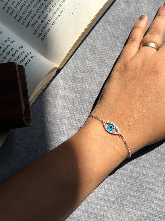 925 Silver Evil Eye Bracelet