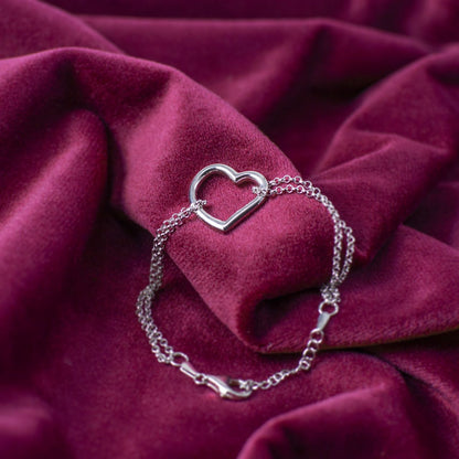 Heart Bracelet 925 Silver