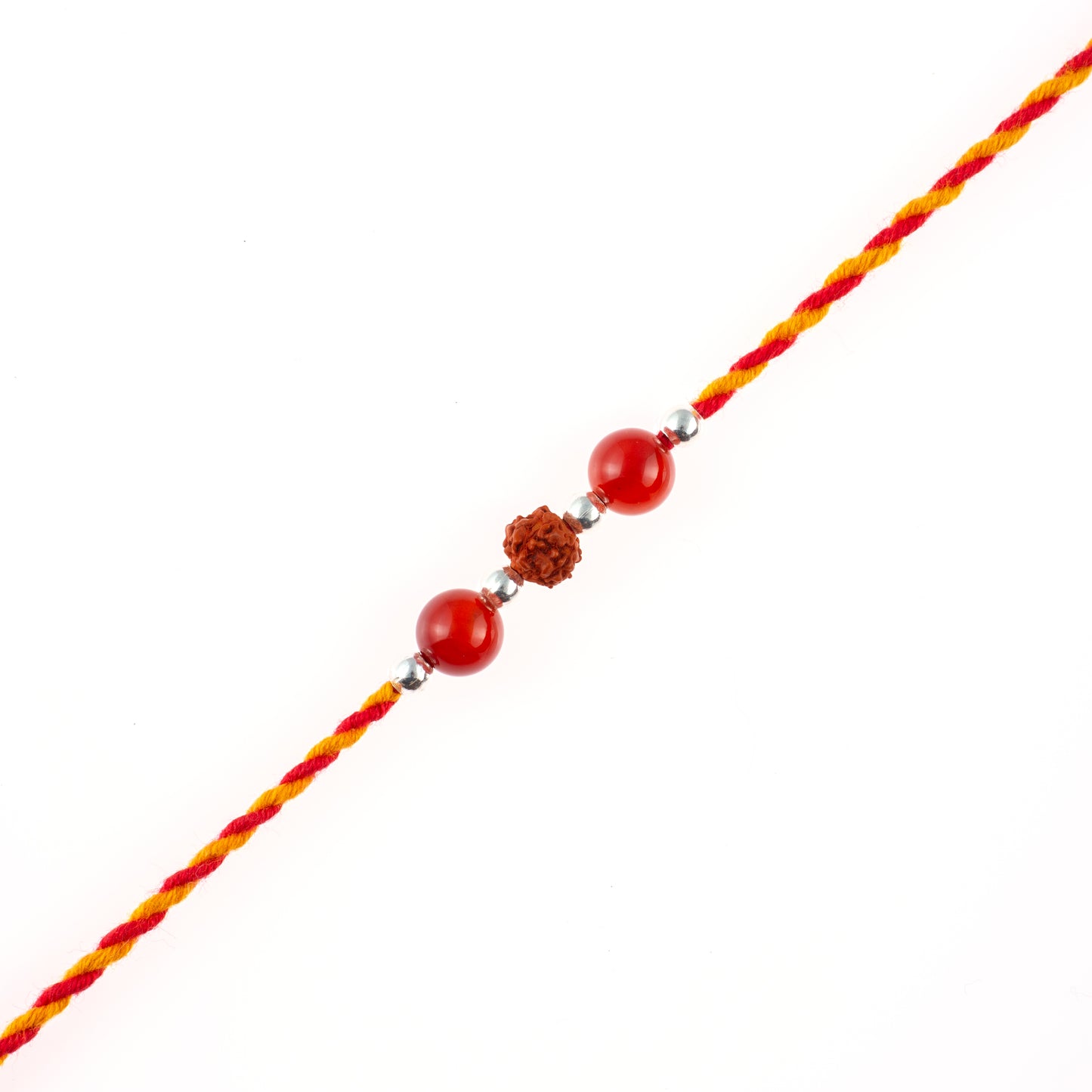 Energy Flow Crystal Silver Rakhi