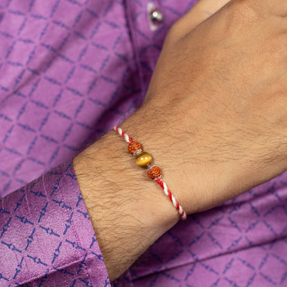 Braveheart Silver Crystal Rakhi