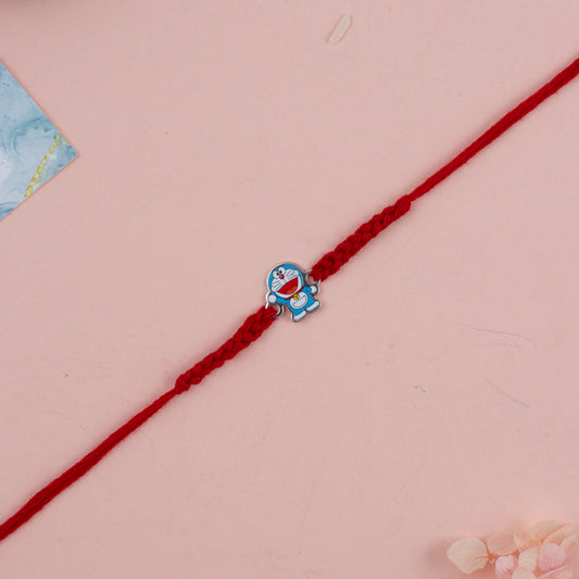 Doremon Silver Rakhi For Kids