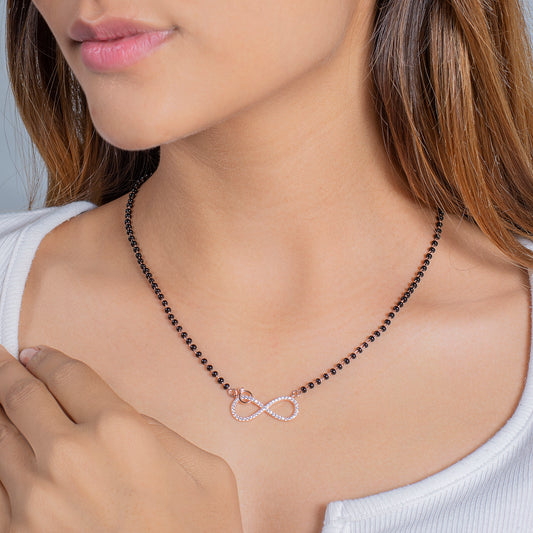 Diamond-Accented Infinity Mangal Sutra