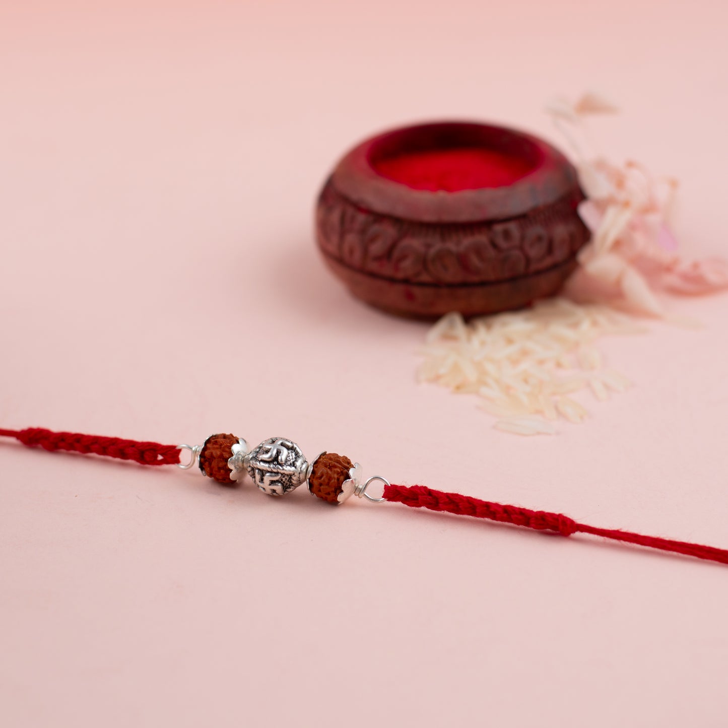 Silver Subh Swastik Rakhi