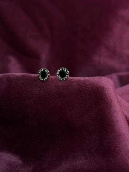 Rose Gold BVLGARI Button Earrings