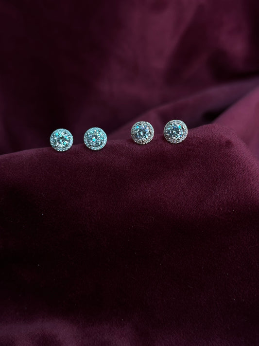 Classic Solitaire Diamond Earrings