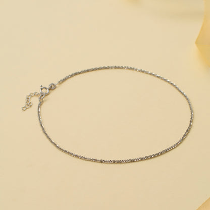 Shiny Delicate Silver Anklet