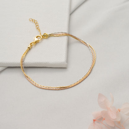Tri-Color Braided Bracelet