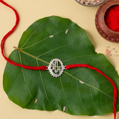 Shree Ram Symbol Red Rakhi