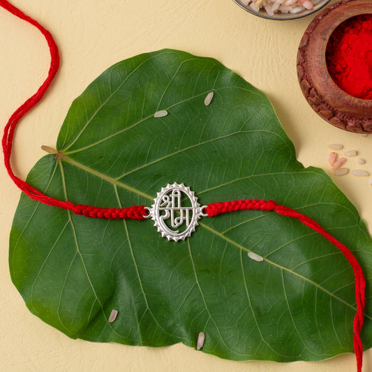 Shree Ram Symbol Red Rakhi