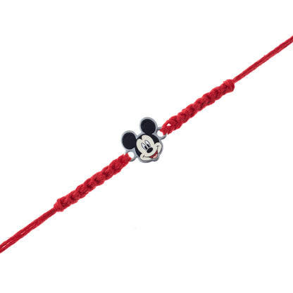 Micky Mouse Silver Rakhi For Kids
