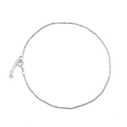 Shiny Delicate Silver Anklet