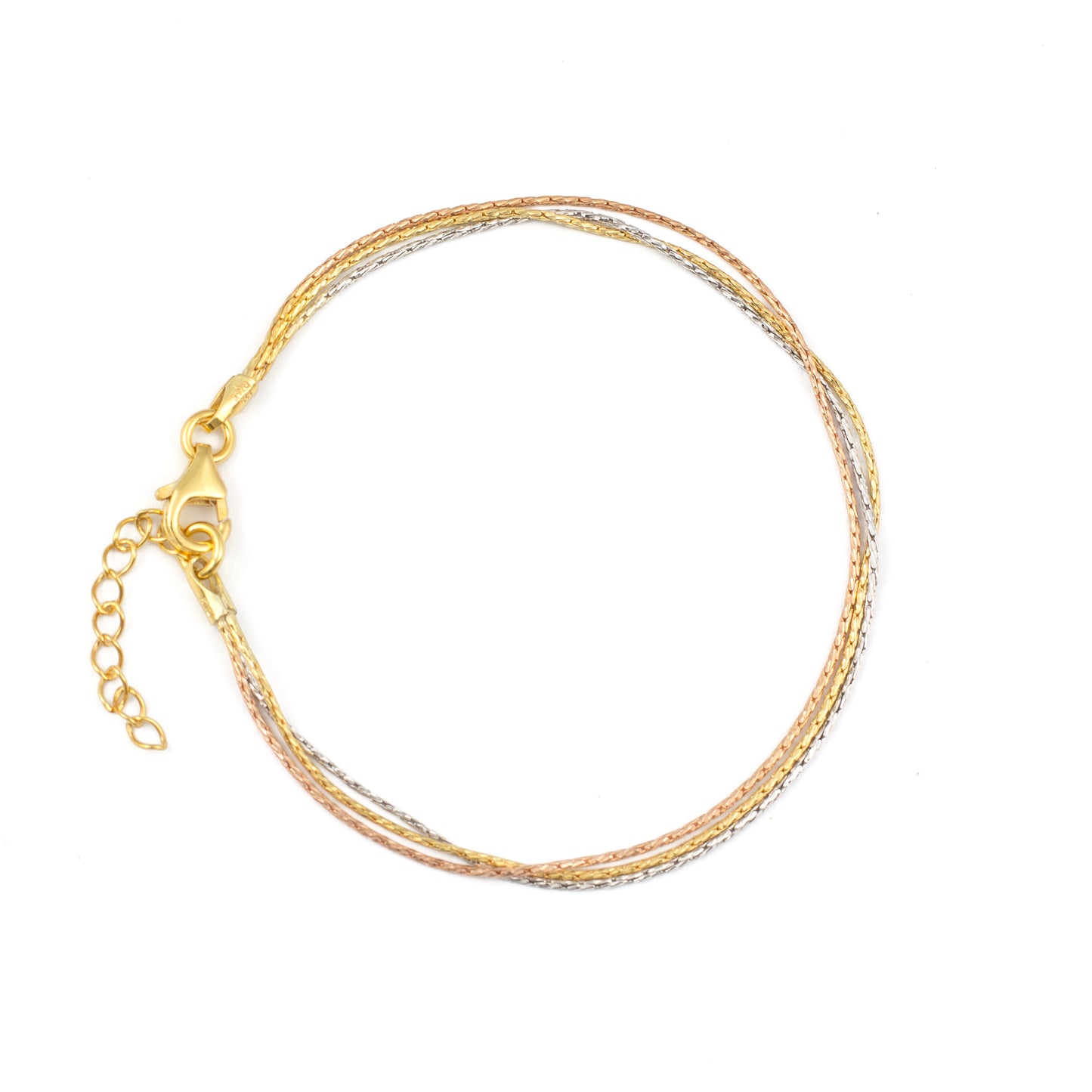 Tri-Color Braided Bracelet