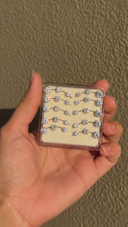 Solitair 925 Silver Ear Climber Earrings