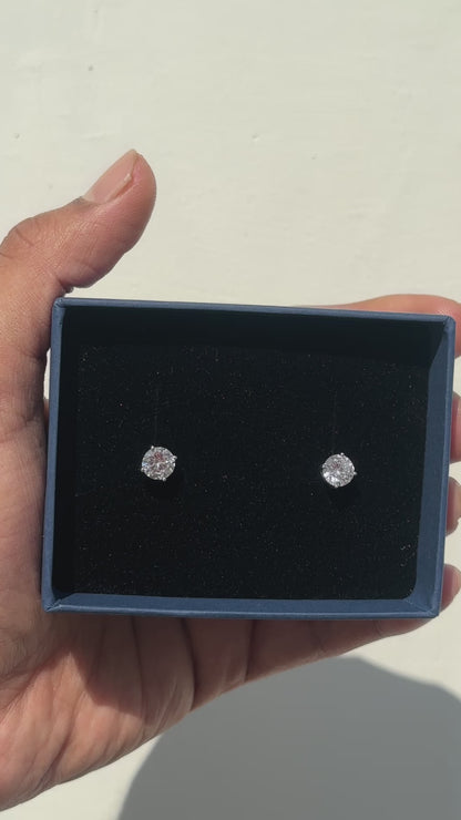 925 Silver Solitaire Stud