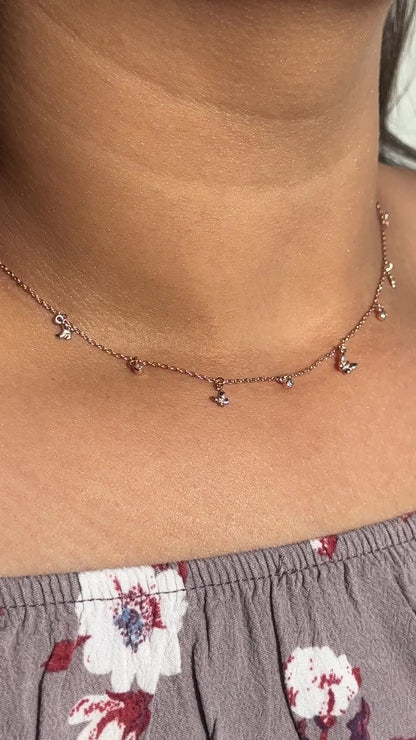 Butterflies Tanmaniya Chain Pendent 925 Silver